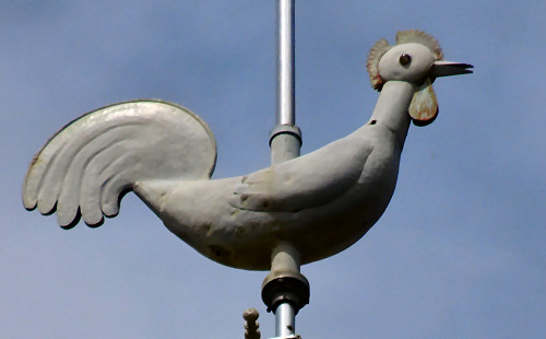 Le coq du clocher de l'église de Roche-et-Raucourt, photo O. Pernot