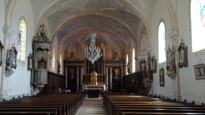 Intérieur de l'église de Roche-et-Raucourt, photo O. Pernot