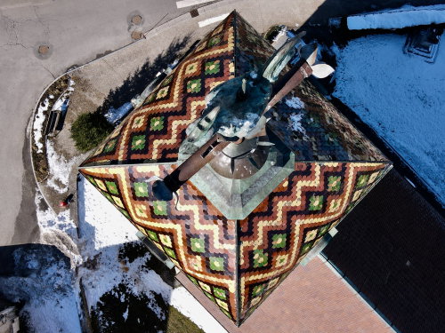 Le clocher de l'église de Rochejean de Rochejean, photo E. Rey