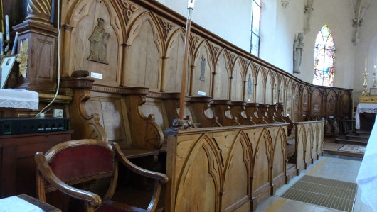 Stalles de l'église de Rochejean, photo O. Pernot