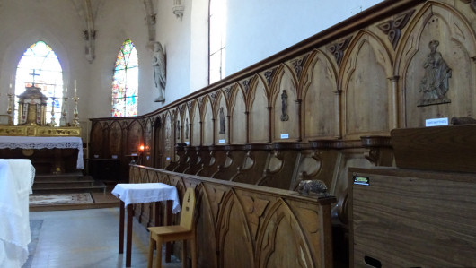 Stalles de l'église de Rochejean, photo O. Pernot