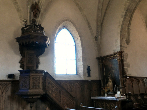 Chaire de l'église de Rochejean, photo O. Pernot