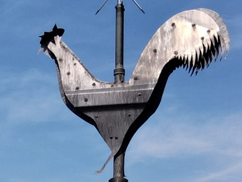 Le coq de l'église de Roulans, photo E. Rey
