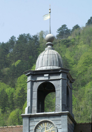 Clocheton de l'Hôtel de ville de Salins-les-Bains, photo J. Masset