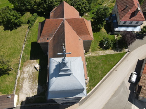 Clocher de l'église de Servin, photo E. Rey