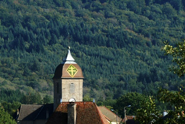 Le clocher de Saint-Barthélémy, photo J. Masset