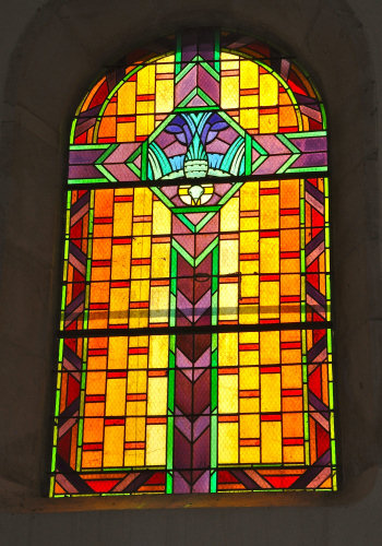 Vitrail de l'église de Saint-Broing, photo M. Morlin