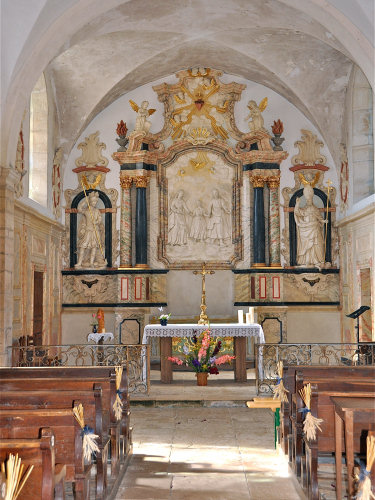 Intérieur de l'église d'Orgelet, photo M. Morlin