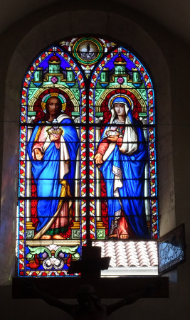 Vitrail du XVIème siècle de l'église de Saint-Julien, photo O. Pernot