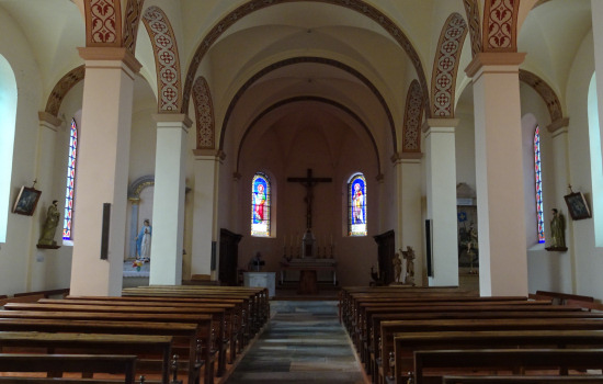 Intérieur de l'église de Saint Maurice-Crillat, photo O. Pernot