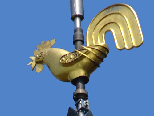 Le coq de l'église de Suaucourt-et-Pisseloup, photo O. Pernot