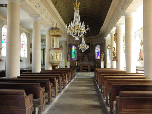 Intérieur de l'église de Theuley, photo D. Bion