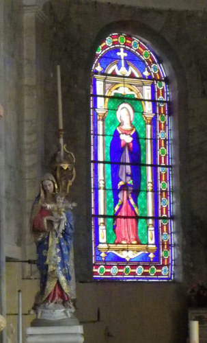 Vitrail de l'église de Theuley, photo D. Bion