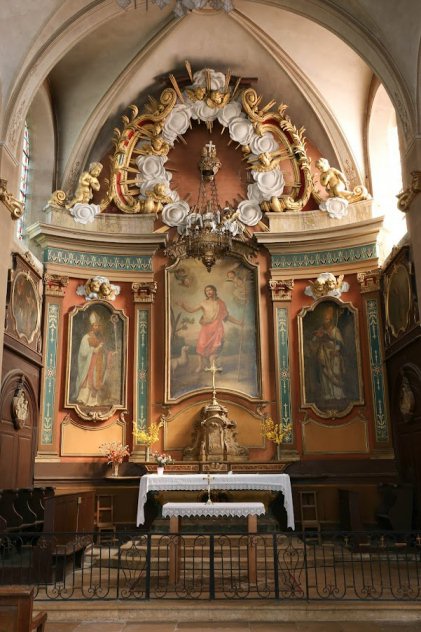 Retable de l'église de Traves, photo C. Quillon