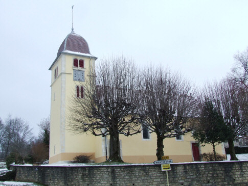 le temple de Vandoncourt rénové, photo M. Taland