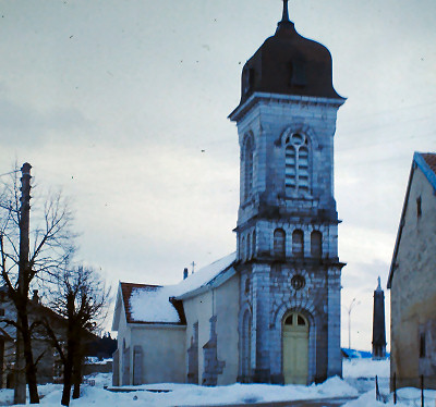 Clocher de Vaux-et-Chantegrue, photo  R. Cayet-Gillot