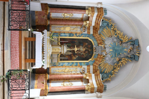 Le choeur  du rétable de l'église de Vieilley, photo C. Quillon