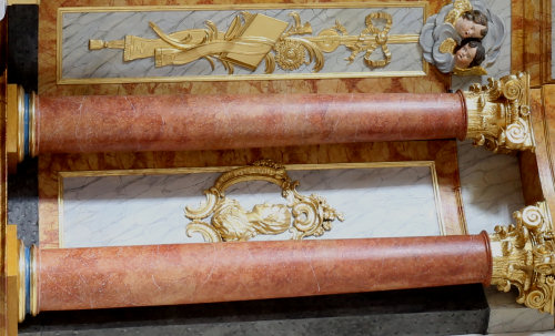 Partie droite du rétable de l'église de Vieilley, photo C. Quillon