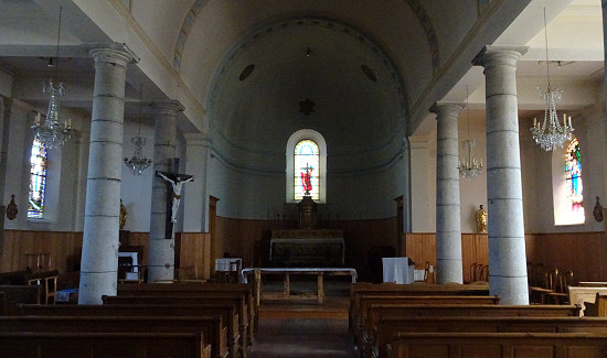 Nef de l''église de Villedieu-lès-Mouthe, photo O. Pernot