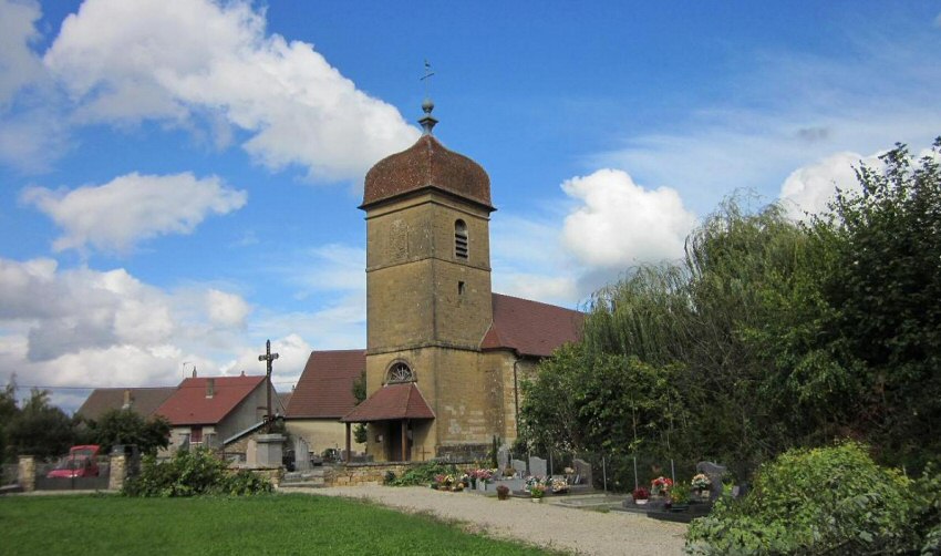 L'église de Villette-lès-Arbois, photo J. Masset