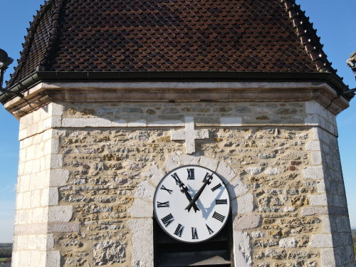 Le clocher de Viriat, photo E. Rey