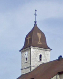Clocher de l'église de Vosbles, photo O. Pernot
