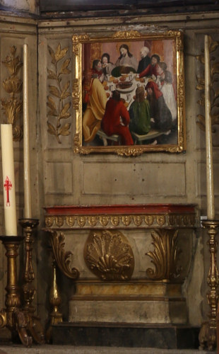 Partie droite du rétable de l'église de Vuillafans, photo C. Quillon