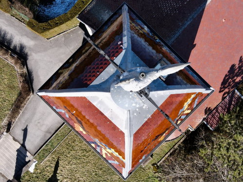 Le clocher de l'église de Vuillecin, photo E. Rey