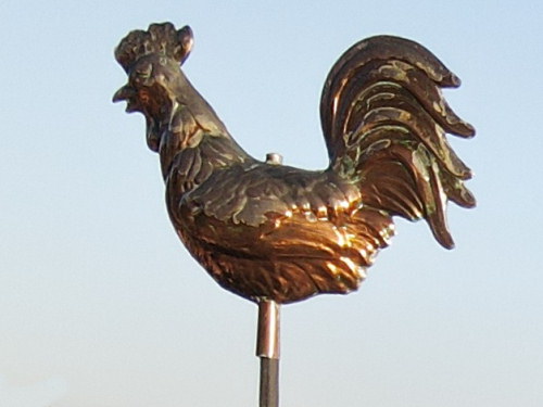 Le coq du clocher de Vyt-lès-Belvoir, photo E. Rey