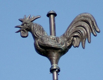 Le coq de l'église de Brétigney-Notre-Dame, photo J. Masset Le coq de l'église de Brétigney-Notre-Dame, photo J. Masset