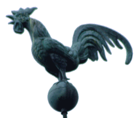 Coq de l'église de Chagey, photo J. Masset