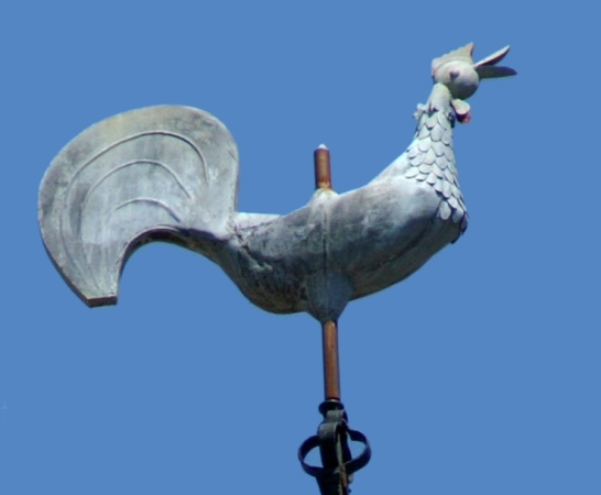 Le coq du clocher de Chassey-lès-Montbozon, photo J. Masset