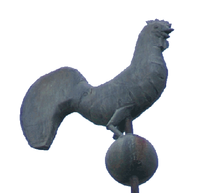 Le coq de l'église de Chenebier, photo J. Masset