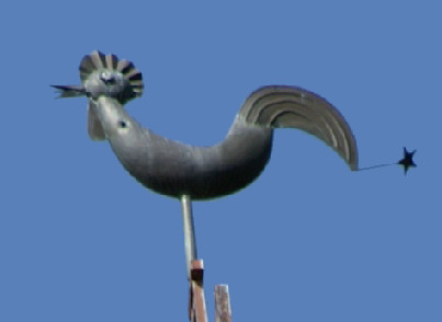 Le coq du clocher de Crosey-le-Petit en 2006, photo J. Masset