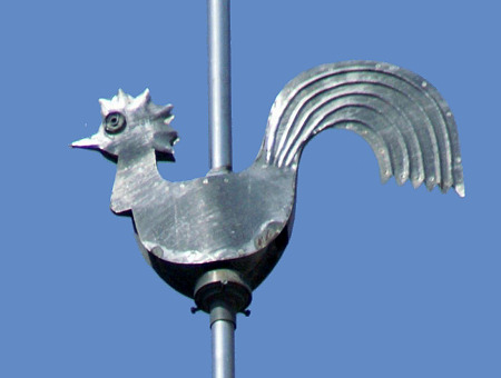 Le coq de la chapelle d'Etrabonne, photo J. Masset