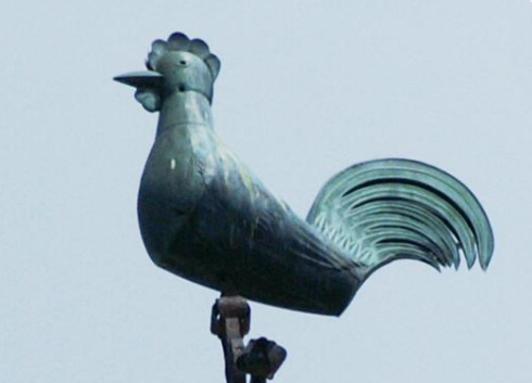 Le coq de l'église de Maîche