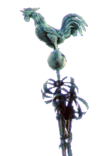 Le coq de l'église de Mondon, photo J. Masset