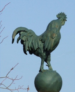 Le coq du monument aux morts de Petite Chaux, photo M. Taland
