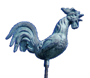 Coq de l'église de Pusey, photo J. Masset