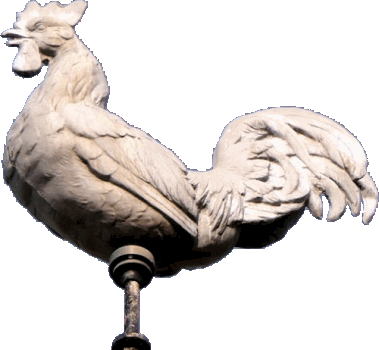 Coq du clocher de l'église de Remonot, photo Y. Bessero