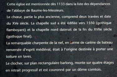 Informations sur l'église de Sainte-Agnès