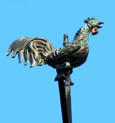 Coq de l'église de Tournans, photo J. Masset