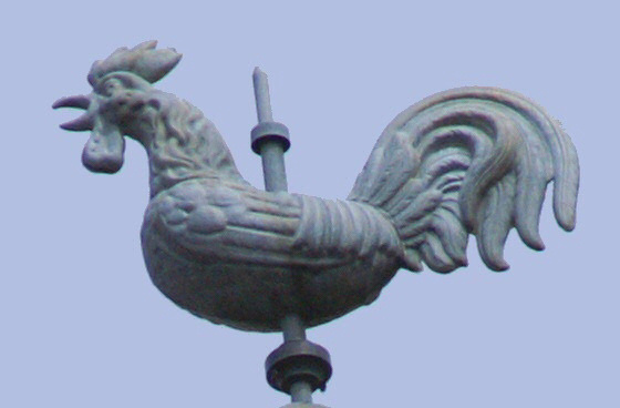 Le coq du clocher de Villers-le-Sec, photo J. Masset