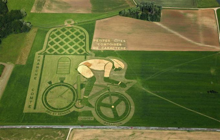 Petites cités Comtoises de Caractère, Tour de France 2012, oeuvre de Pierre Duc