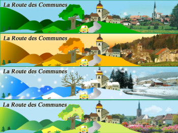 La Route des Communes du Doubs, logo animé du site Web