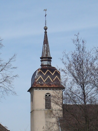 Clocher d'Ancier (70), photo O. Pernot
