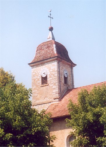 Clocher de Blussans (25) photo O. Pernot