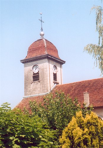 Le clocher d'Etouvans en 2003, photo O. Pernot