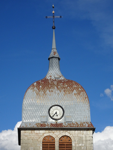 Clocher de Foncine-le-Haut (39) photo O. Pernot