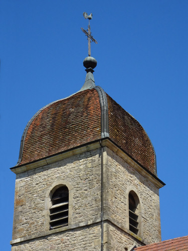 Clocher de Montagna-le-Reconduit (39), photo O. Pernot